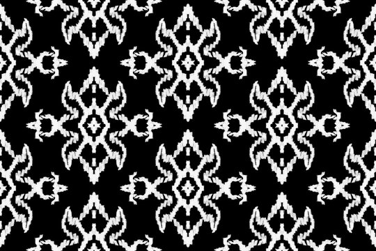 pattern batik flower damask ethnic boho ikat texture tribal geometric background