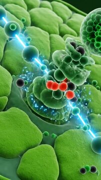 Photosynthesis Molecular Visualization | 3D Animation of Chloroplast and Light Reaction Process