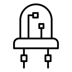 Diode Line Color Icon