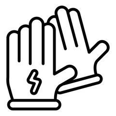 Electrician Gloves Line Color Icon