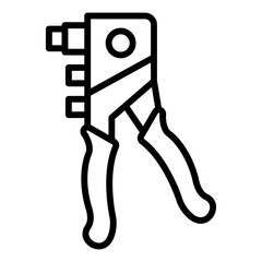 Riveter Line Color Icon