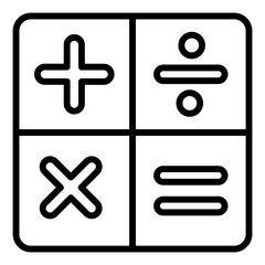 Obraz premium Math Line Color Icon