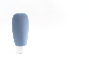 empty travel multi-colored cosmetic bottles