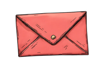 Red envelope illustration for new year message and greeting.