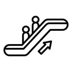 Escalator Line Color Icon