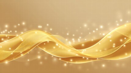 Golden shimmering lights forming dreamy holiday mood for Christmas celebration.