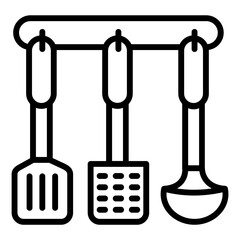 Kitchen Utensil Line Color Icon