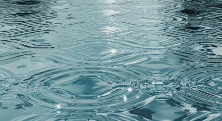 Calming abstract background of water ripples and light sparkles.