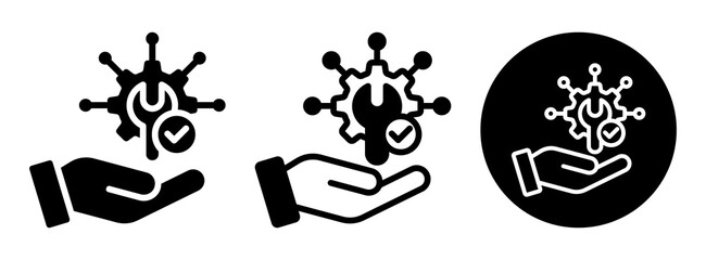 Service Provider Icon Collection Glyph & Mixed Style