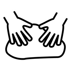 Fototapeta premium Knead Icon