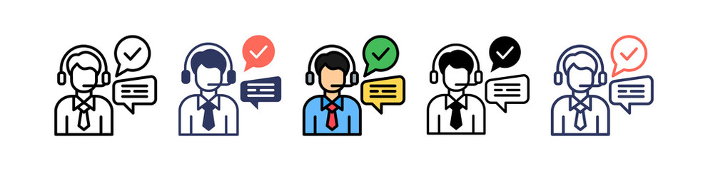 Customer Service Skills multiple icon