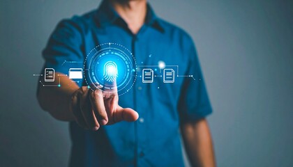 Secure data access with biometric authentication technology for streamlined digital document management and enhanced cybersecurity protection solutions today