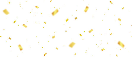 Yellow confetti frame with blur