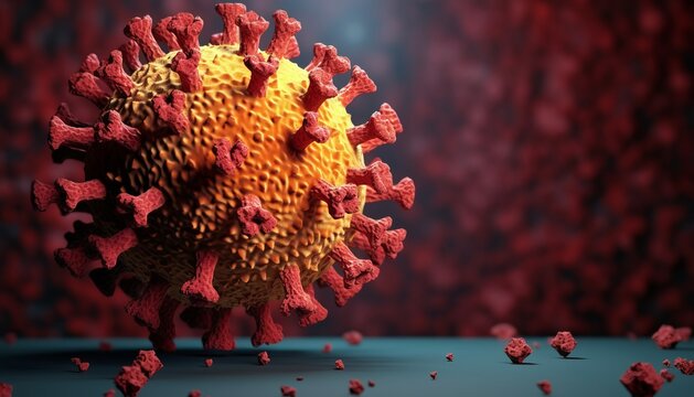 Coronavirus Covid-19 background - 3d rendering