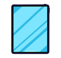 Tablet Computer Mockup Vector, Digital Device Screen Display