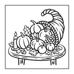 Cozy Season bold and easy coloring pages, with Thanksgiving, Christmas, winter, and autumn designs for adults, teens, and kids.