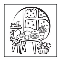 Cozy Season bold and easy coloring pages, with Thanksgiving, Christmas, winter, and autumn designs for adults, teens, and kids.