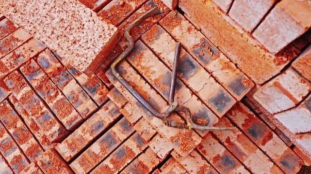 Traditional Chinese red bricks