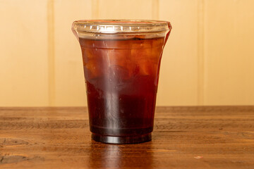 Iced Coffee in a clear cup