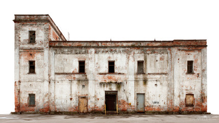 Urban Exploration Photography: Urban exploration photography capturing abandoned buildings, factories, and hidden spaces, isolated on a Transparent background, PNG file.