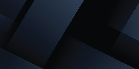 Obraz premium Modern black dark blue white abstract background. Minimal. Color gradient. Web banner. Geometric shape. 3d effect. Lines stripes triangles. Design. Futuristic. Metal metallic effect. Luxury. Premium.