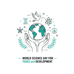 National science day vector logo design template © MD NAHIDUL ISLAM