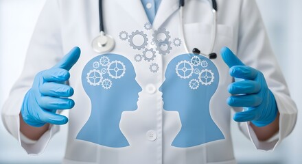 World Brain Day Brain Function and Mental Health Concepts Using Digital Human Head Diagrams in Clinical Environment