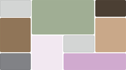 Obraz premium Soft, muted color palette with rounded rectangles, perfect for design inspiration.