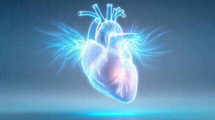 Digital - styled human heart