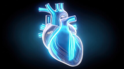Digital - styled human heart