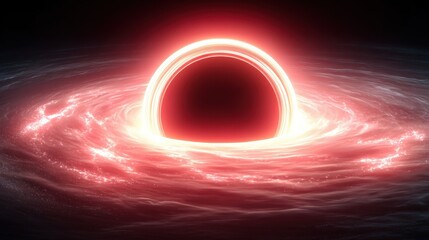 Artistic depiction of black hole