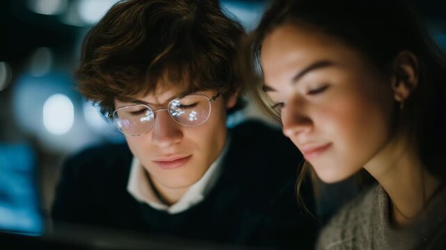 Cryogenic quantum computing lab scene with researchers observing superconducting qubits under bright LED illumination, emotion of discovery and focus visible, symbolizing scientific