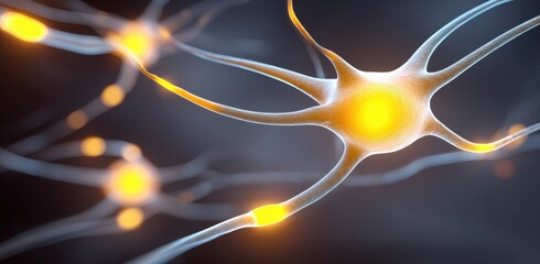 Neuron cell illustration