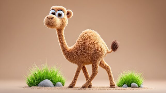 Cute animated camel
