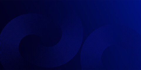 blue geometric abstract background overlapping layers on bright space with line effect decoration. Circle style concept modern graphic design element for banner, flyer, card. vector