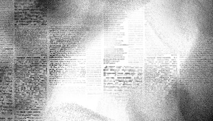 Overlay old black newspaper paper grunge vintage background. Grunge halftone style