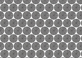 Naklejka premium Seamless Background Pattern circle, Geometric line vector