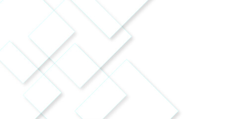 Abstract white background design with layers of textured white transparent material in triangle and squares shapes. White color technology concept geometric line vector white light grey background.	
