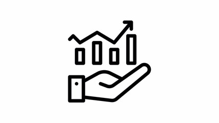 investment animated icon - Motion Graphic Elements for Business ,Presentations and Design