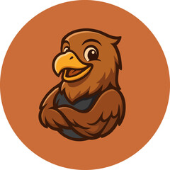 Eagle Cute Mascot Logo.eps