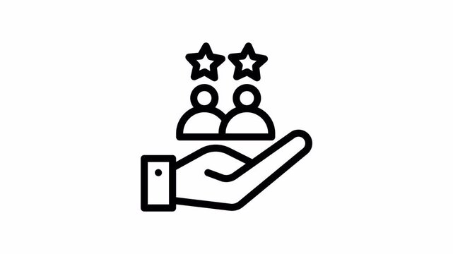 loyal customer animated icon - Motion Graphic Elements for Business ,Presentations and Design