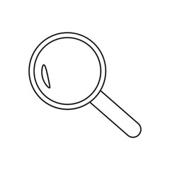 Magnifying glass search line icon