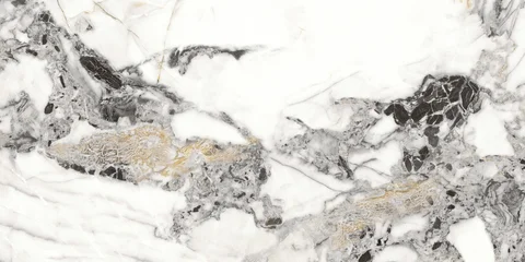 Black and white with golden natural marble texture © Vidal
