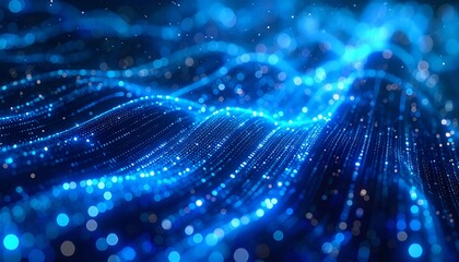 Fototapeta premium Abstract blue lights