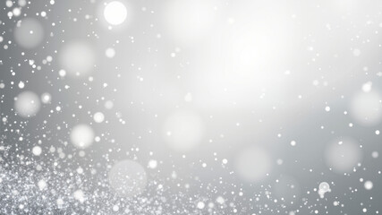 Fototapeta premium Fancy silver white glitter sparkle background for Christmas snow or anniversary