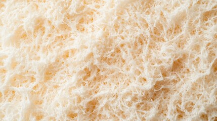 Fototapeta premium Close-up of thin, tangled, off-white food strands resembling shredded dried fish or seafood product.