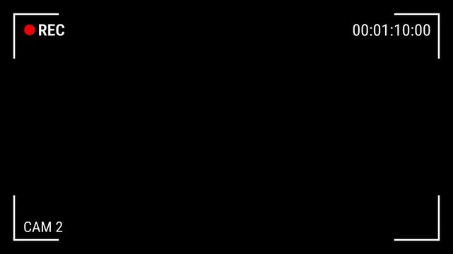 Video camera recorder screen overlay,Camera view finder digital overlay display,4k video