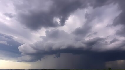 midgard. Dark purple storm clouds gathering before rainfall, dramatic sky formation, natural weather phenomenon. travel magazines, destination branding, designed for travel destination branding.