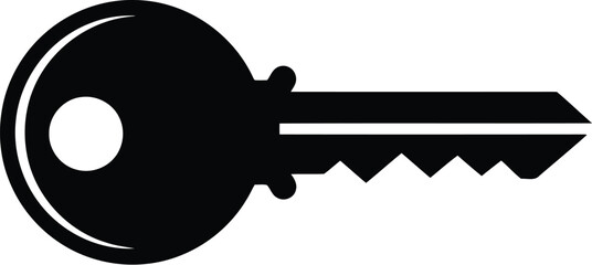 Black key icon security access solution