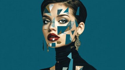 symbolic image showing abstract idea of inner reflection and self view.